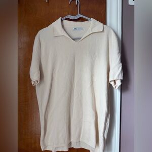 Zara Beige Knit Top